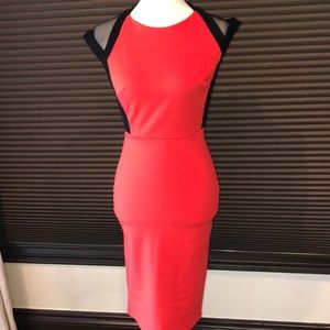 Orange &  black sleeveless dress from Arden B.